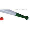 Regular Size White/Forest Green Inflatable Baseball Bat